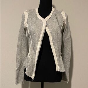Lucky brand Gray and Cream Women's Cardigan